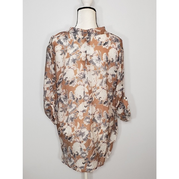 CLAIRE FLORAL FAUX WRAP TOP - Picture 6 of 8